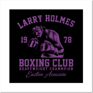 Boxing Club Larry Holmes Light Purple Posters and Art